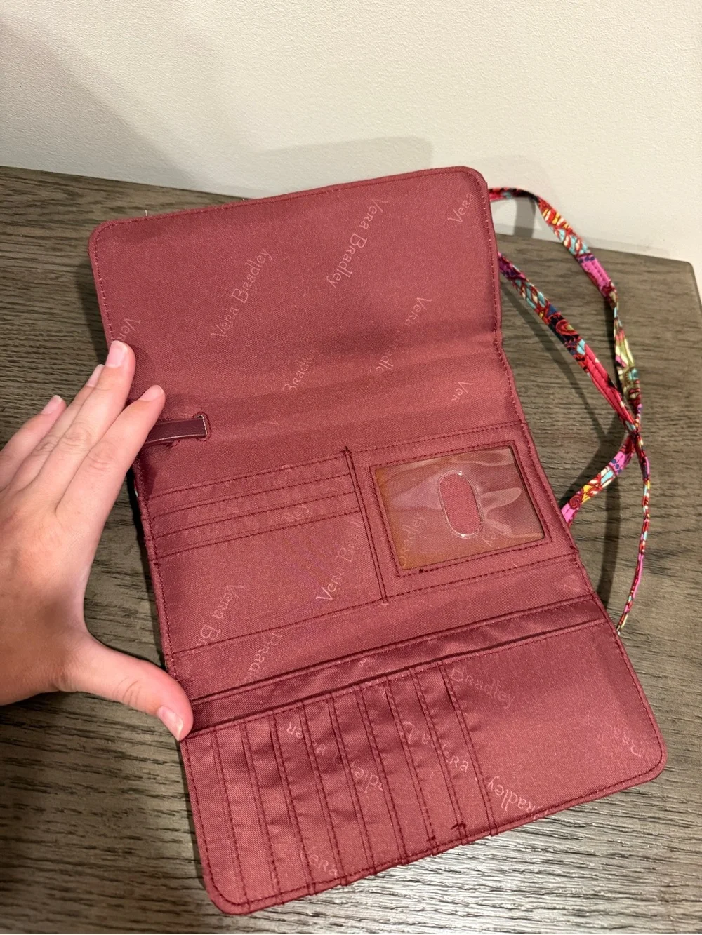 Vera Bradley All in One Crossbody Wallet Purse - Resort Medallion Pattern